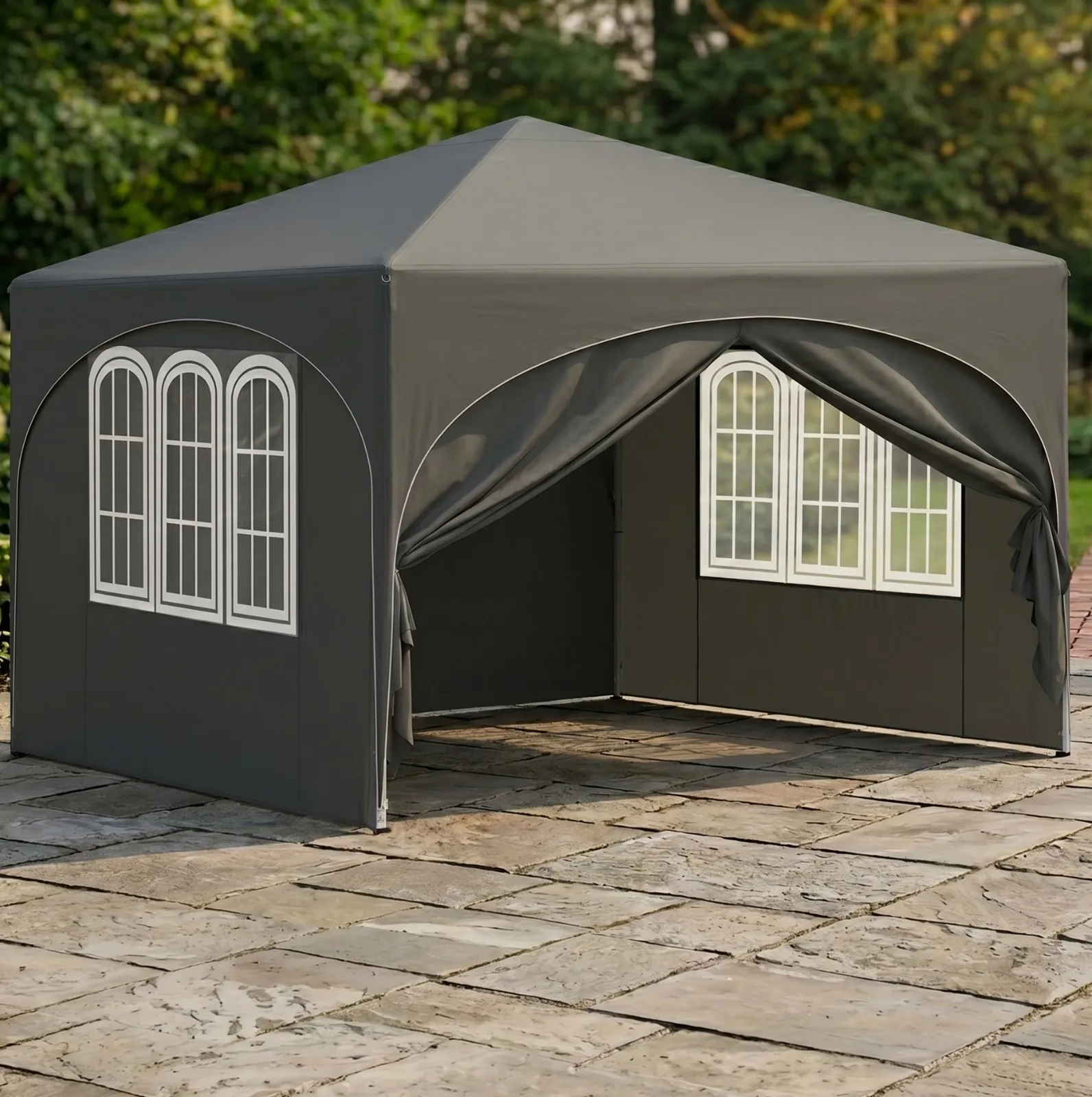 Pavillon 3x3m in Grau