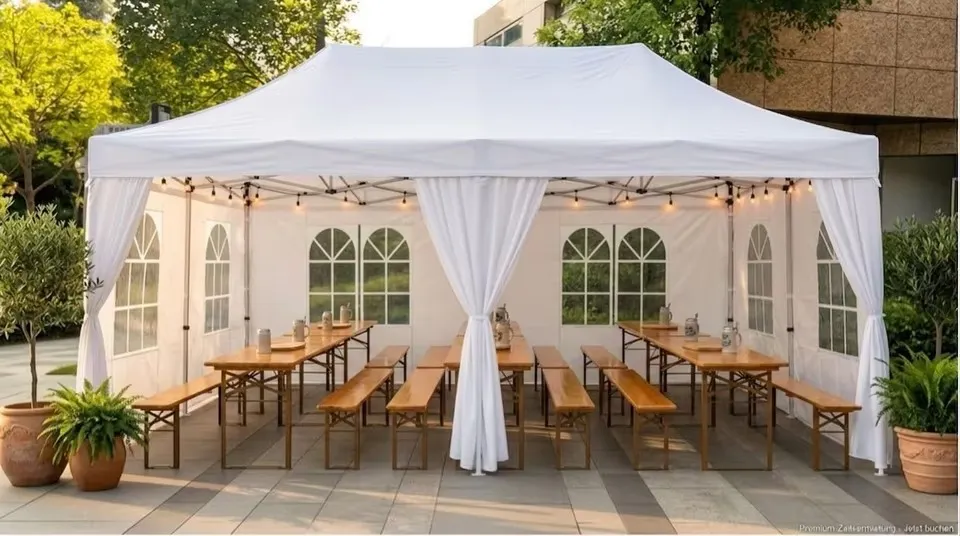Vorschau Pavillon 6x3m in Weiß